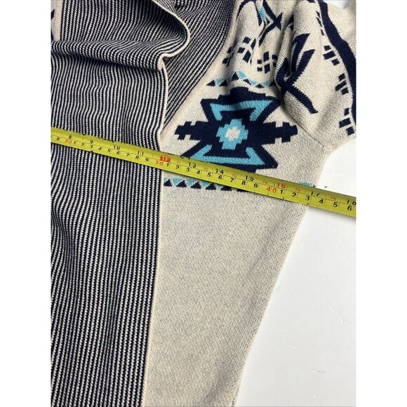 Anthropologie Between Me You Women's Medium Cardigan Sweater Southwestern Aztec - Picture 9 of 10